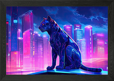 Digital Predator gerahmtes Wandbild Poster Leinwanddruck Bild