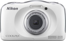 Nikon Coolpix W100 13.2MP Waterproof Shockproof Underwater Camera White