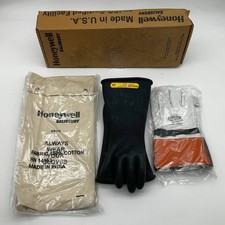Salisbury by Honeywell GK214B Lineman's Glove Kit Class 2 Black Rubber 14" Sz 10