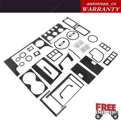 29Pcs For Toyota Tundra 2007-2013 Carbon Fiber Interior Full Kit Cover Trim NEW 