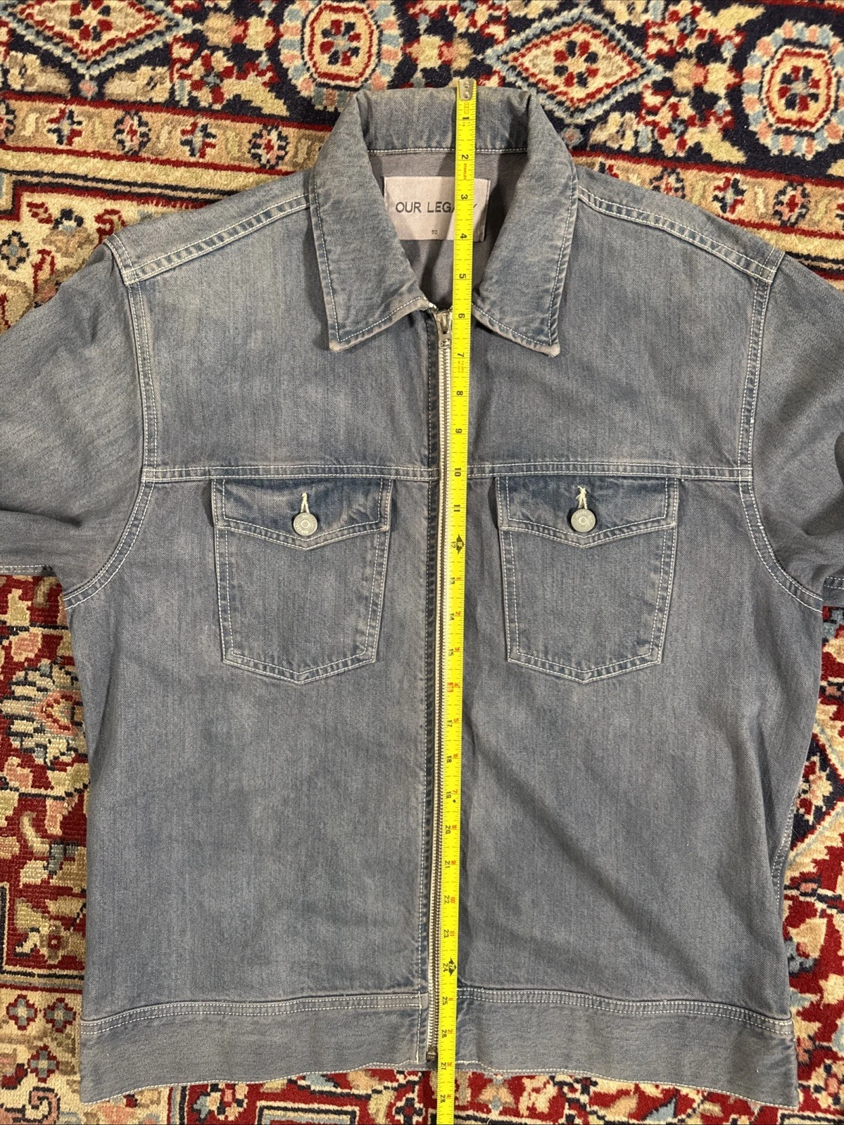 Our Legacy Full Zip Denim Jacket Size Medium Men’s Casual  image 4