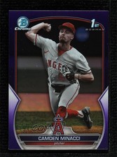 2023 Bowman Draft Chrome Purple Refractor 154/250 Camden Minacci #BDC-23 0r3a