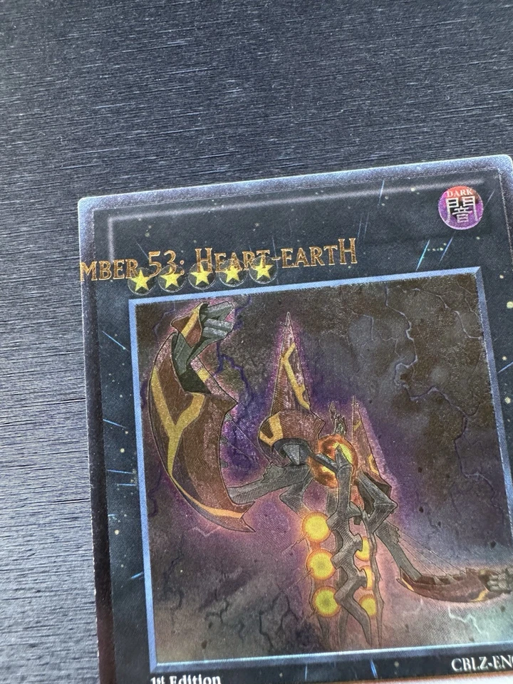 YuGiOh! Number 53: Heart-Earth CBLZ - Error Misprint Name Shift Ultimate Rare - Image 3 of 4