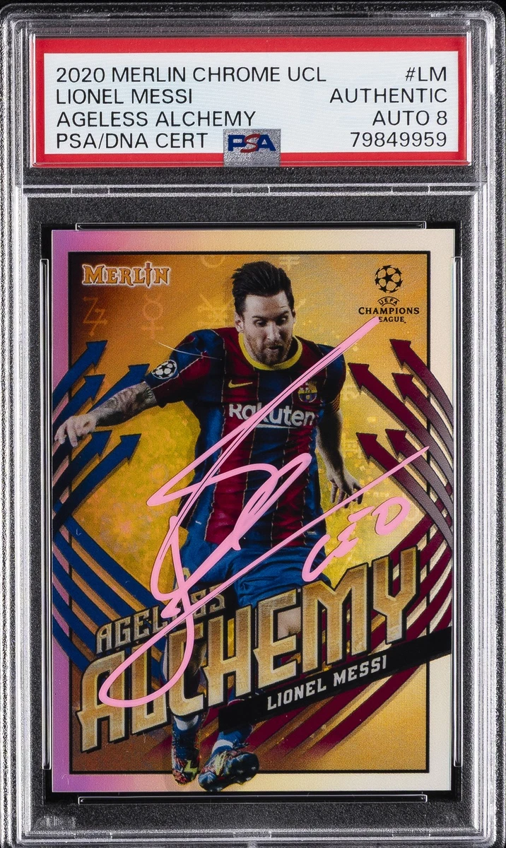2020-21 Topps Merlin Collection Chrome UCL Lionel Messi #AA-LM for