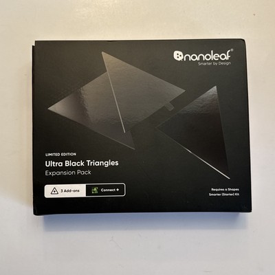 Nanoleaf Shapes Ultra Black Triangles Expansion Pack (3 panels) Limited Edition