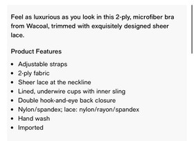 Wacoal 38C Beige Underwire Full Coverage Lace Impression Bra 855257