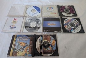 Sega Saturn Controller & Game Set Virtua Fighter 2 Street Fighter Alpha 2 Used
