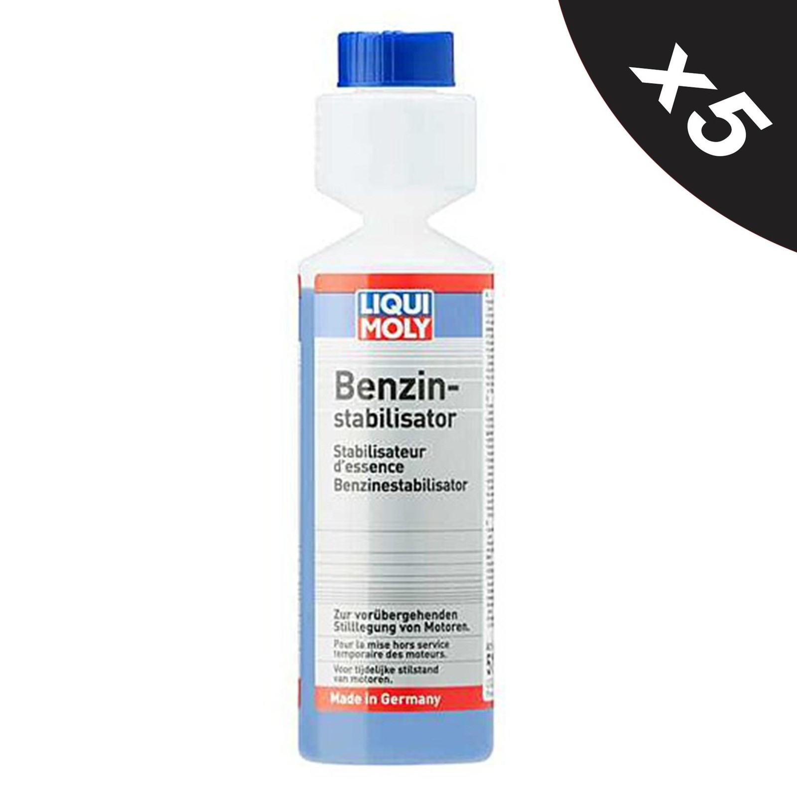 5x Liqui Moly Petrol Fuel Stabilizer Storage Petrol Treatment Additive - 250ml