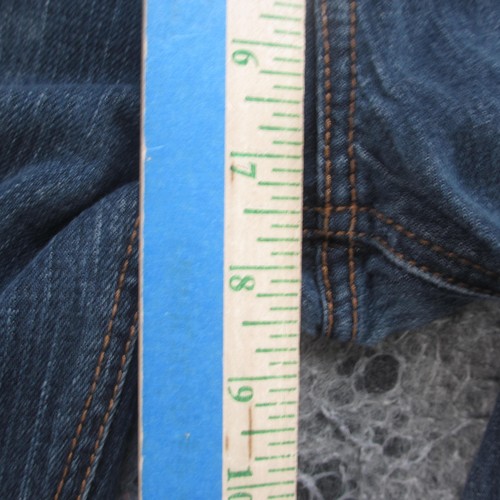 Bullhead Denim Jeans Womens 9 Blue Dark Wash Huntington Flare Stretch Distressed - Picture 6 of 13