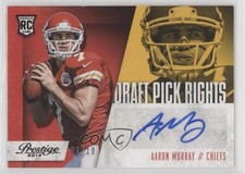 2014 Panini Prestige Draft Picks Rights Black /10 Aaron Murray #DPAM 0s3
