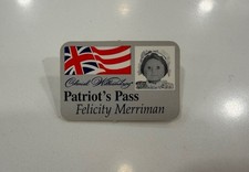 American Girl Felicity’s Patriot’s Pass – Colonial Williamsburg Doll Pin