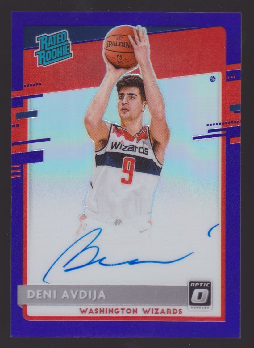 DENI AVDIJA | 2020-21 Donruss Optic PURPLE AUTO Autograph | RC Rated Rookie