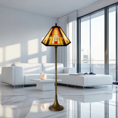 Luxury Tiffany Floor Lamps Stained Glass HandCrafted Style for Home & Office UK