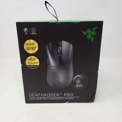 New Razer DeathAdder V4 Pro RZ01 Wireless Gaming Mouse Black
