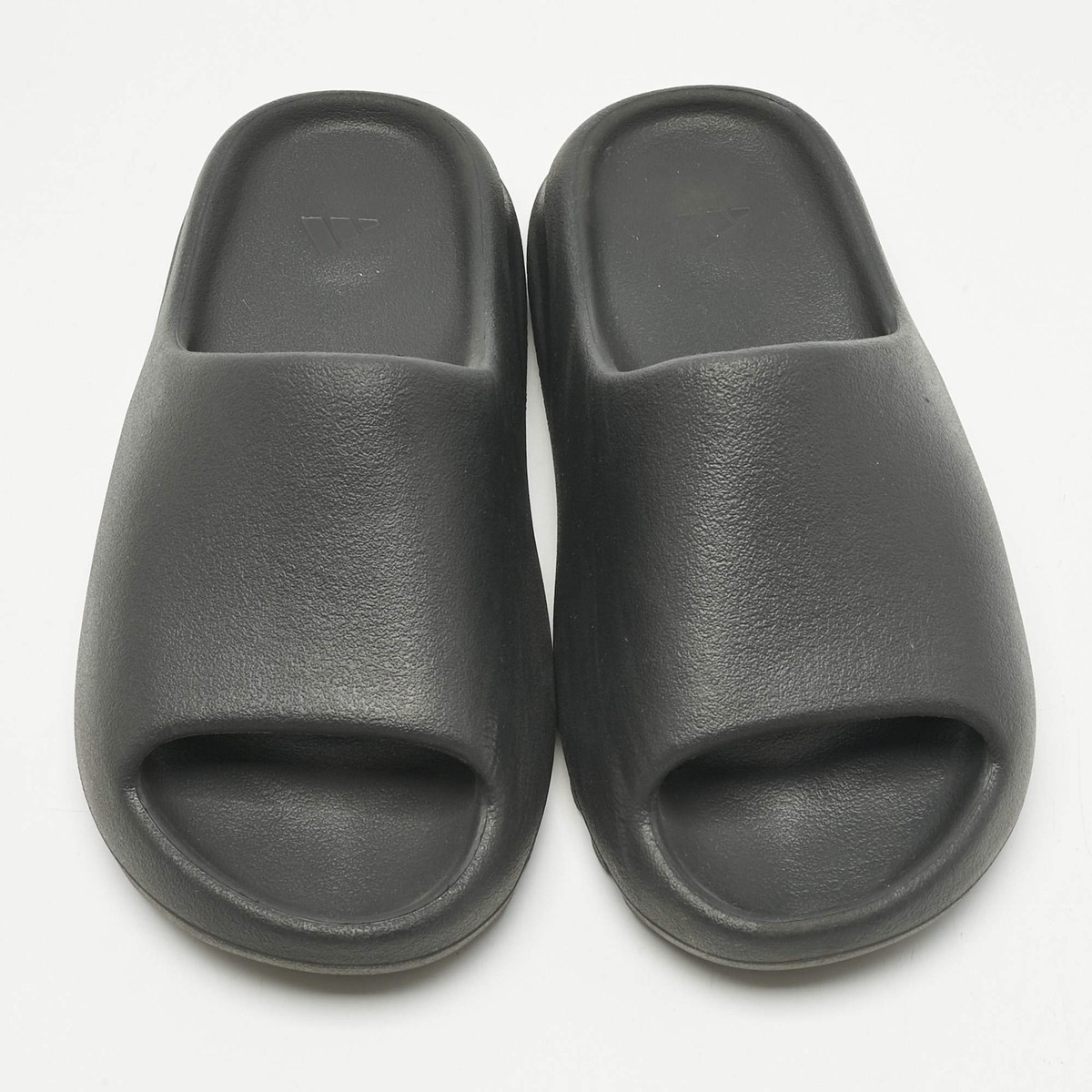 Yeezy x Adidas Black Rubber Dark Onyx Slides Size 38 | eBay UK
