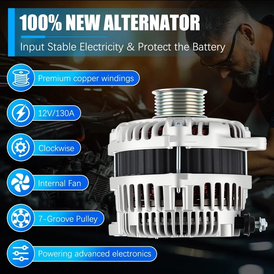 Alternator fits 11341 11557 Nissan Murano 2009 2010 2011 2012 2013 2014 11419 Foto 3 de 4