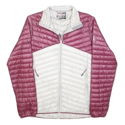 MAMMUT Herren Steppjacke S Pink Weiß Polyester Outdoor Zip Warm