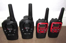 Lot of 4 Midland Walkie Talkie Radios for Parts Repair - NOT TESTED AS-IS