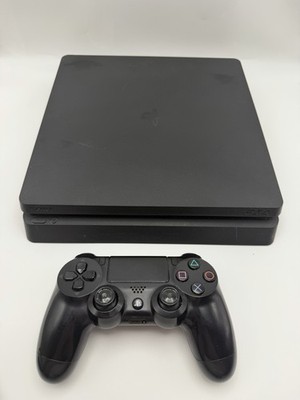 Sony PlayStation 4 Slim 500GB Spielekonsole Jet Black mit Controller