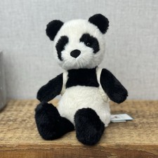 Jellycat Backpack Panda - Jellyca Small Fluffy Pada With Backpack NWT Retired 9"