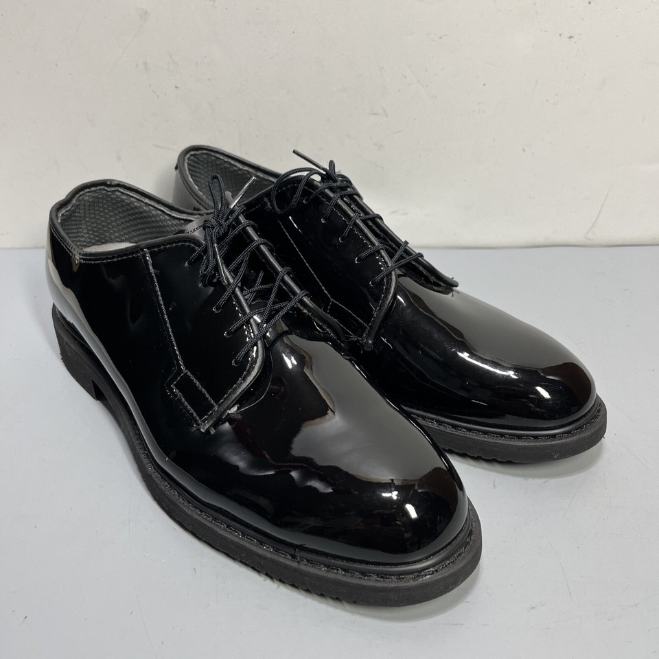 Mens Bates Lites High Gloss Dress ShoesProm/Military E00942 Size 9 D