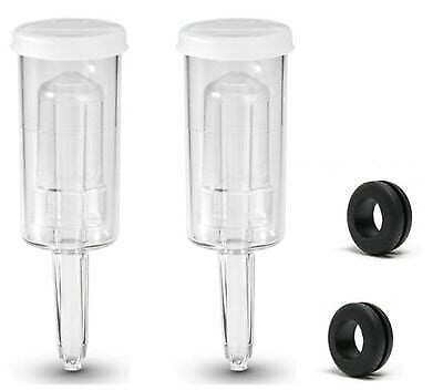 2 Set Econo Lock 3 Piece Airlock Fermentation Beer Wine Home brewing + Grommets… - Picture 4 of 5