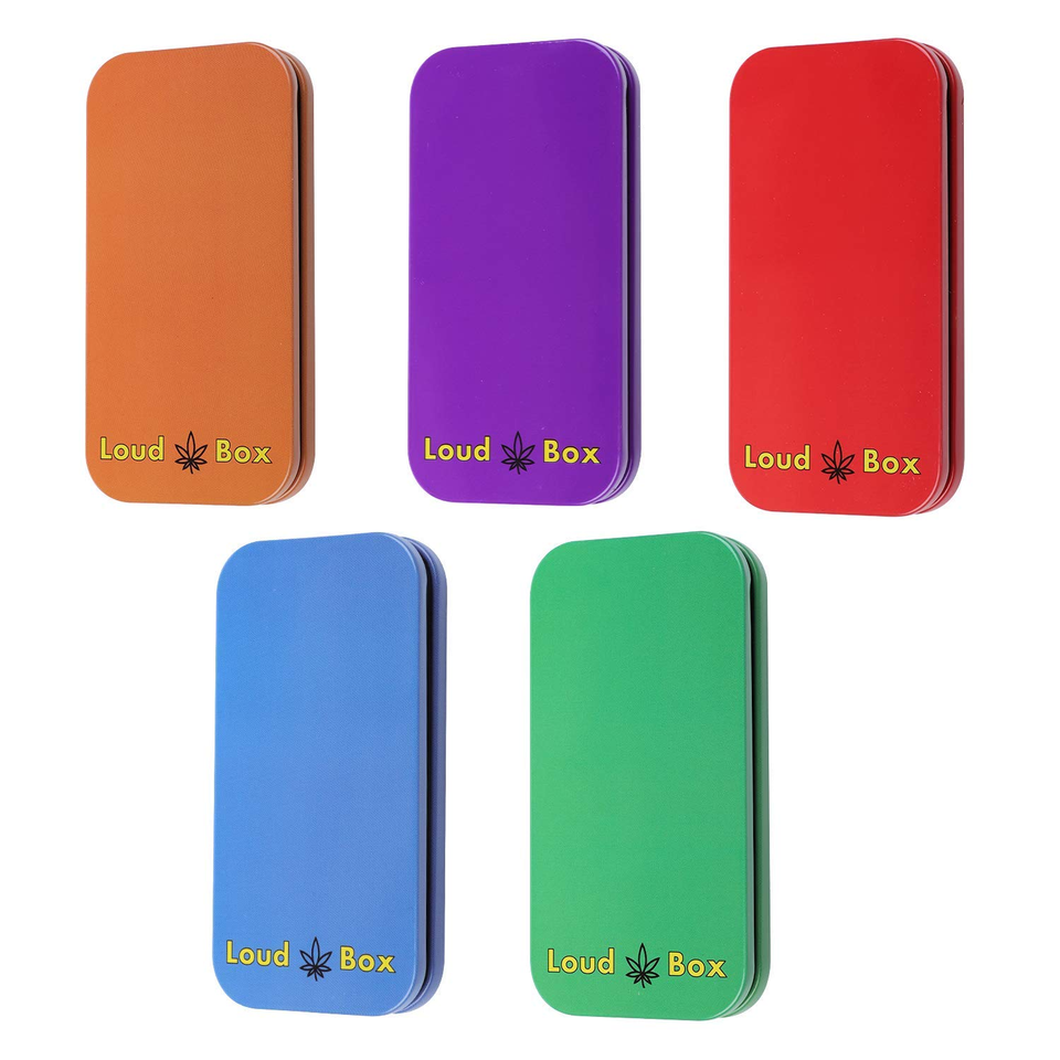  Loud Box 5 Pack Colorful Metal King Sized Pre Roll Cone Holder, Ci