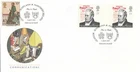Communication Rowland Hill GUTTER PAIR GB FDC Scotland NI 1995 CLEARANCE (67426)
