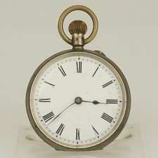 Rare Antique Silver Pocket Watch Men's no fusee duplex chronometer repeater RAR