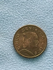 1976 Cinco Centavos Collectible, Circulated Mexico Vintage ***JUST REDUCED***