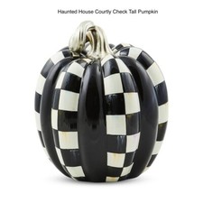 Mackenzie Haunted House Courtly Check Tall Pumpkin Childs New