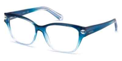 Swarovski SK5267 092 Blue Gradient Square Eyeglasses Plastic Frame 55-15-140