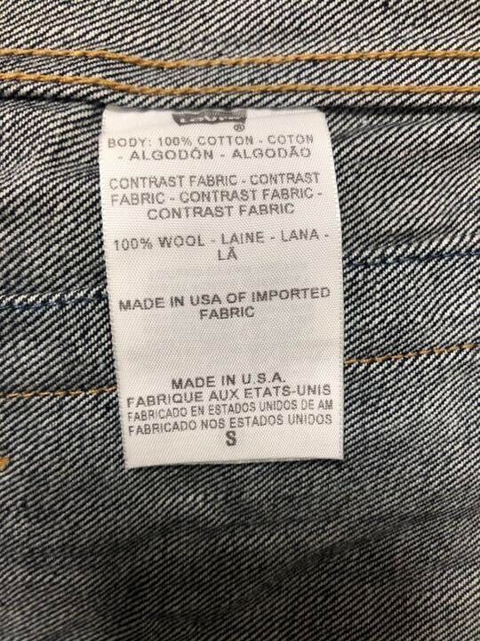 Levis x Pendleton Denim Jacket Black Multi S Chet 17.7 inch Levis x Pendleton Denim Jacket Black Multi S Chet 17.7 inch