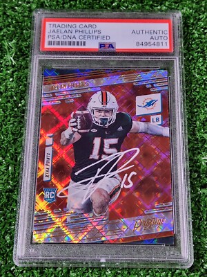 Autographed Jaelan Phillips 2021 Panini Prestige Xtra Points Diamond RC PSA Auto