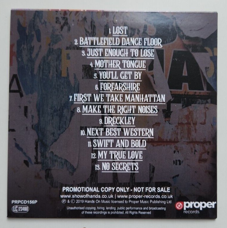 Show Of Hands Battlefield Dance Floor CD 2019 NEW Promo eBay