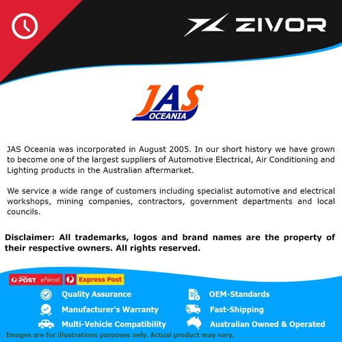 JAS Starter Motor For ISUZU D-MAX SX TFR 3.0L 4JJ1TCX 2008-2012 #SNJ413 - Picture 2 of 8