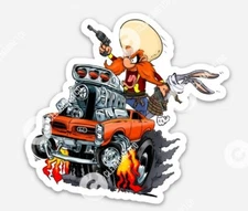 Pontiac GTO MAGNET - Chevrolet Yosemite Sam Bugs Muscle Car Rat fink Ratfink