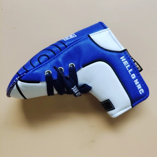 Blue Shoelace Design Golf Club Blade Putter Head Cover with Magnetic Closure - Picture 5 of 6