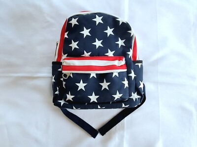 american flag mini backpack USA y2k streetwear Keep organized with style and to haul books and other essentials with ease YVES SAINT LAURENT American Flag