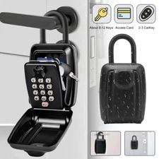 Master Lock Portable Outdoor Key Lock Box Push Button 12 Digit Combination Lock