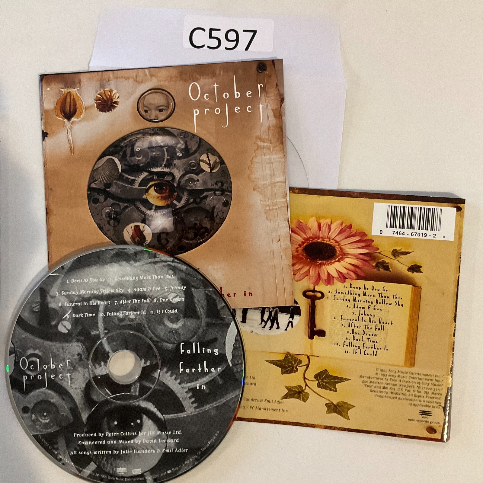 October Project Sampler Cd Falling Farther in by October Project (CD, 1995) No Case No Tracking # ...