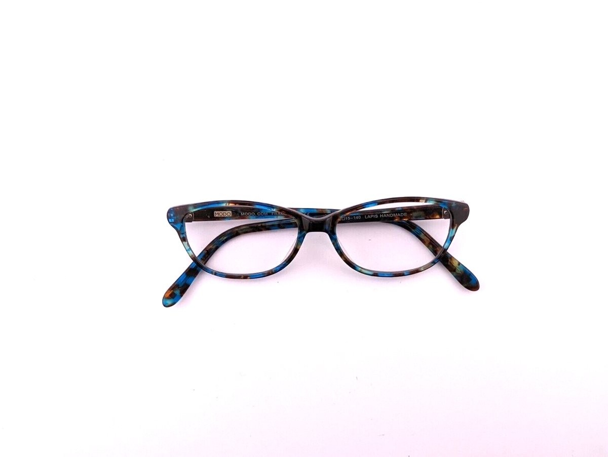 Modo Eyewear GLASSES FRAMES ONLY MC 045 Lapis 48-15-140  Japan, Handmade Modo Eyeglasses, Frames Only, MC045 Lapis, 48-15-140  main image 2