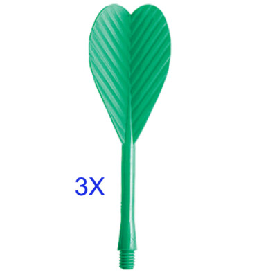 Lot De 8 Ailettes Et Tiges De Fléchettes 2BA Intégrées - Plastique Résistant, 8 Couleurs - Pour Améliorer Précision
