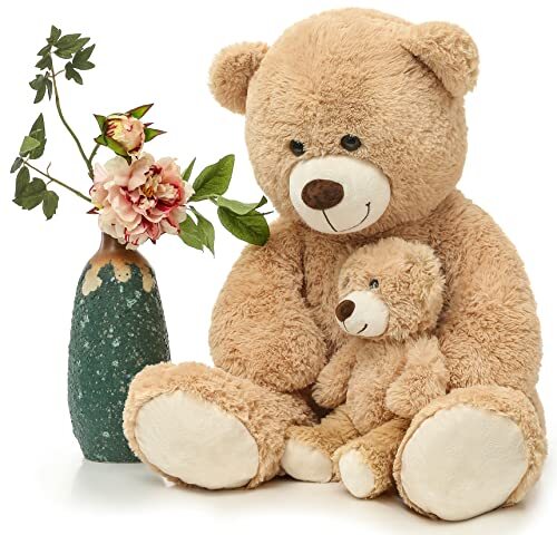 Giant Teddy Bear Mommy and Baby Bear Soft Plush Bear 39inch