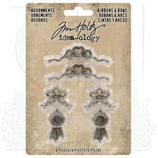 TIM HOLTZ Ideaology - ADORNMENTS - RIBBONS N BOWS -3 PKGS - 6 PIECES EACH