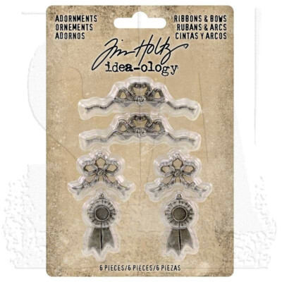 TIM HOLTZ Ideaology - ADORNMENTS - RIBBONS N BOWS -3 PKGS - 6 PIECES EACH