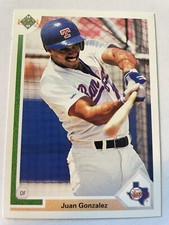 1991 Upper Deck Juan Gonzalez HOF Texas Rangers #646 NM-MINT