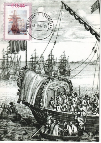 Netherlands 2009 maximum card Michiel de Ruyter Vlissingen fdc limited edition*