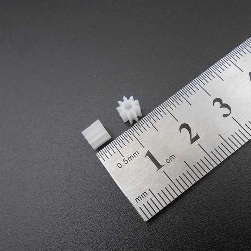 1000Pcs 0.5M 0.5 Mod 9T Plastic Spur Gear Pinion 9T 2A Bore Aperture 2MM 1.95MM - Picture 12 of 13