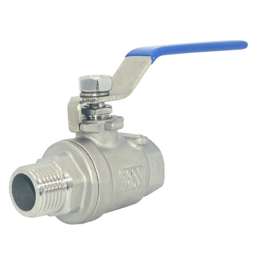 US STOCK 1/2" 0.5 in inch NPT thread MALE to Female Full Port Ball Valve SS 304 - Picture 7 of 9